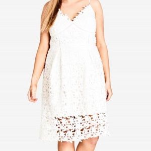 City chic so fancy crochet fit & flare